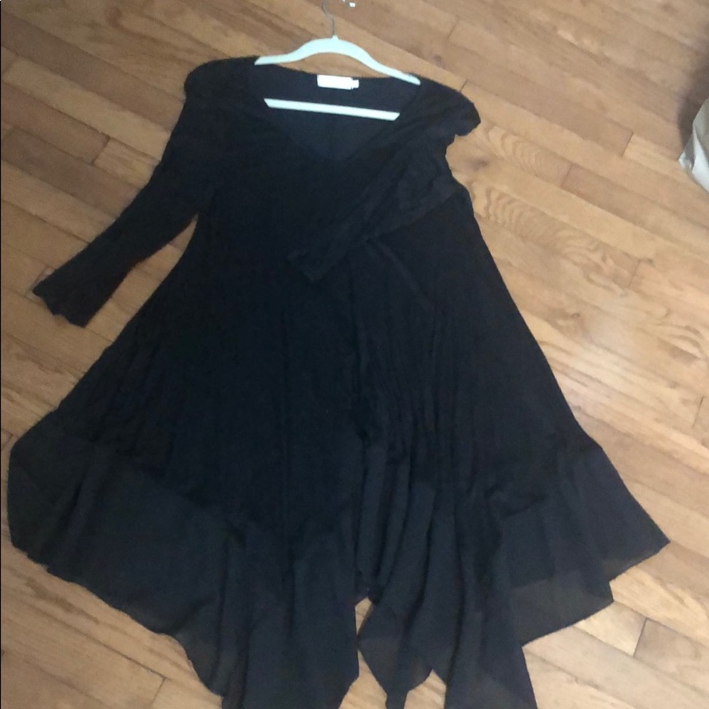 Black drapy tunic